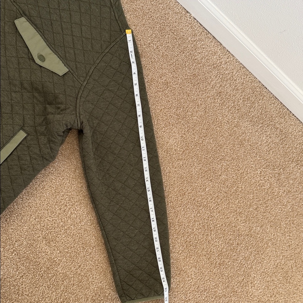 Ridgecut Touchwear Men’s XL 1/4-snap Quilted Olive Green Pullover - Picture 13 of 15